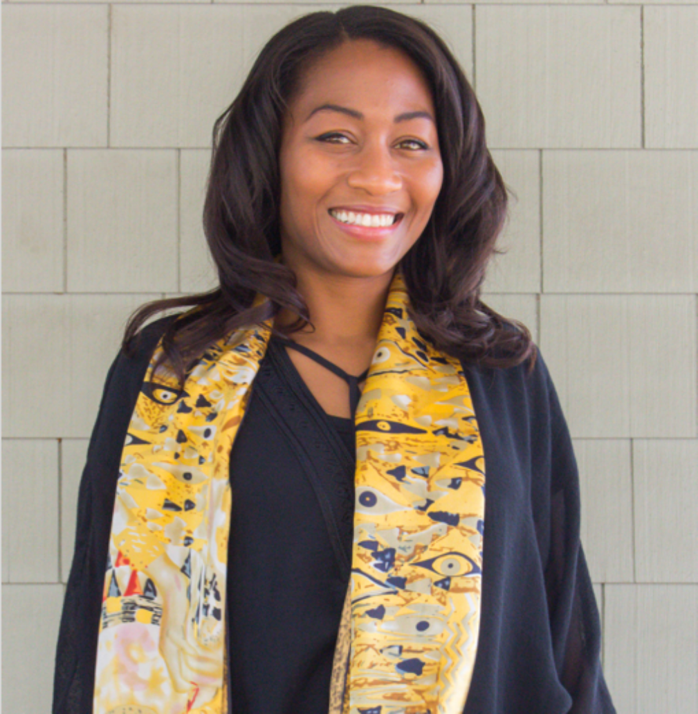 Yellow and deals black silk scarf