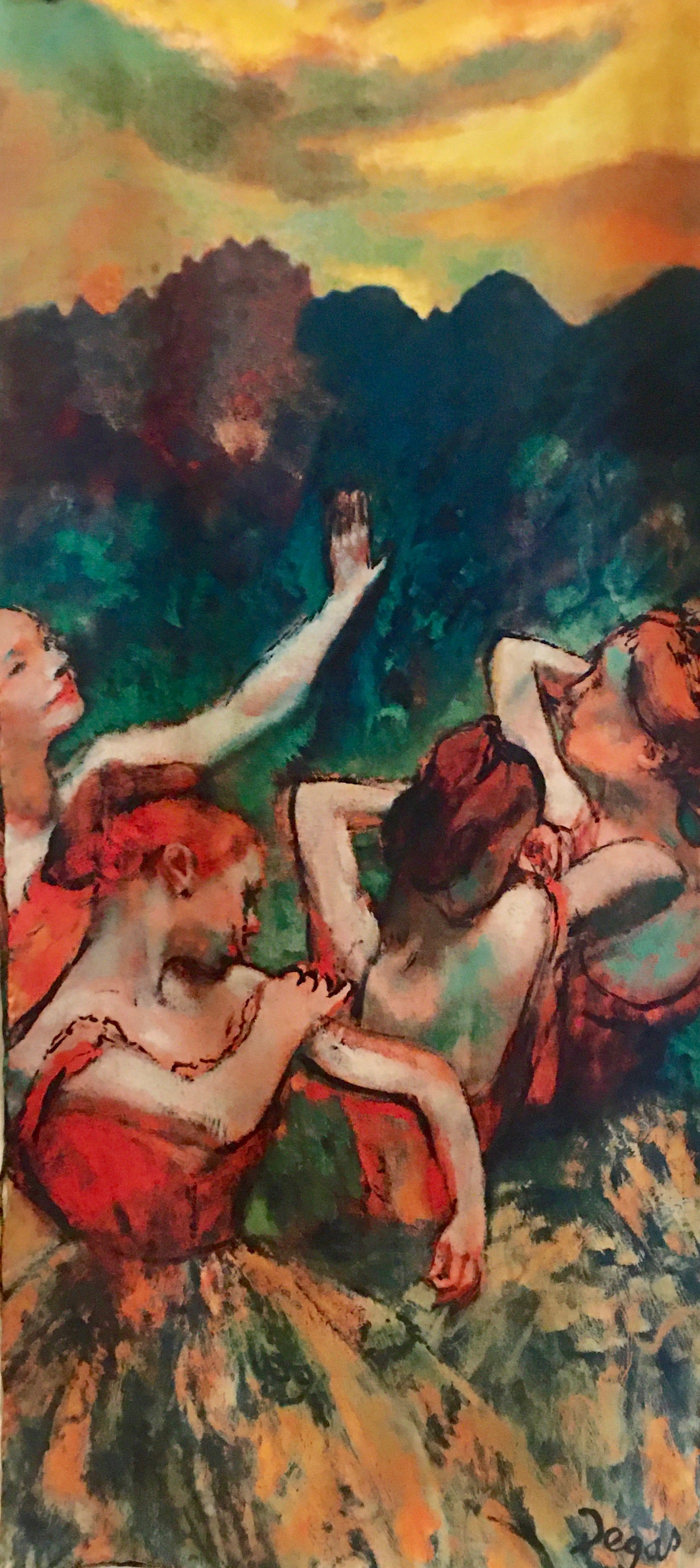 Scarf, Four Dancers